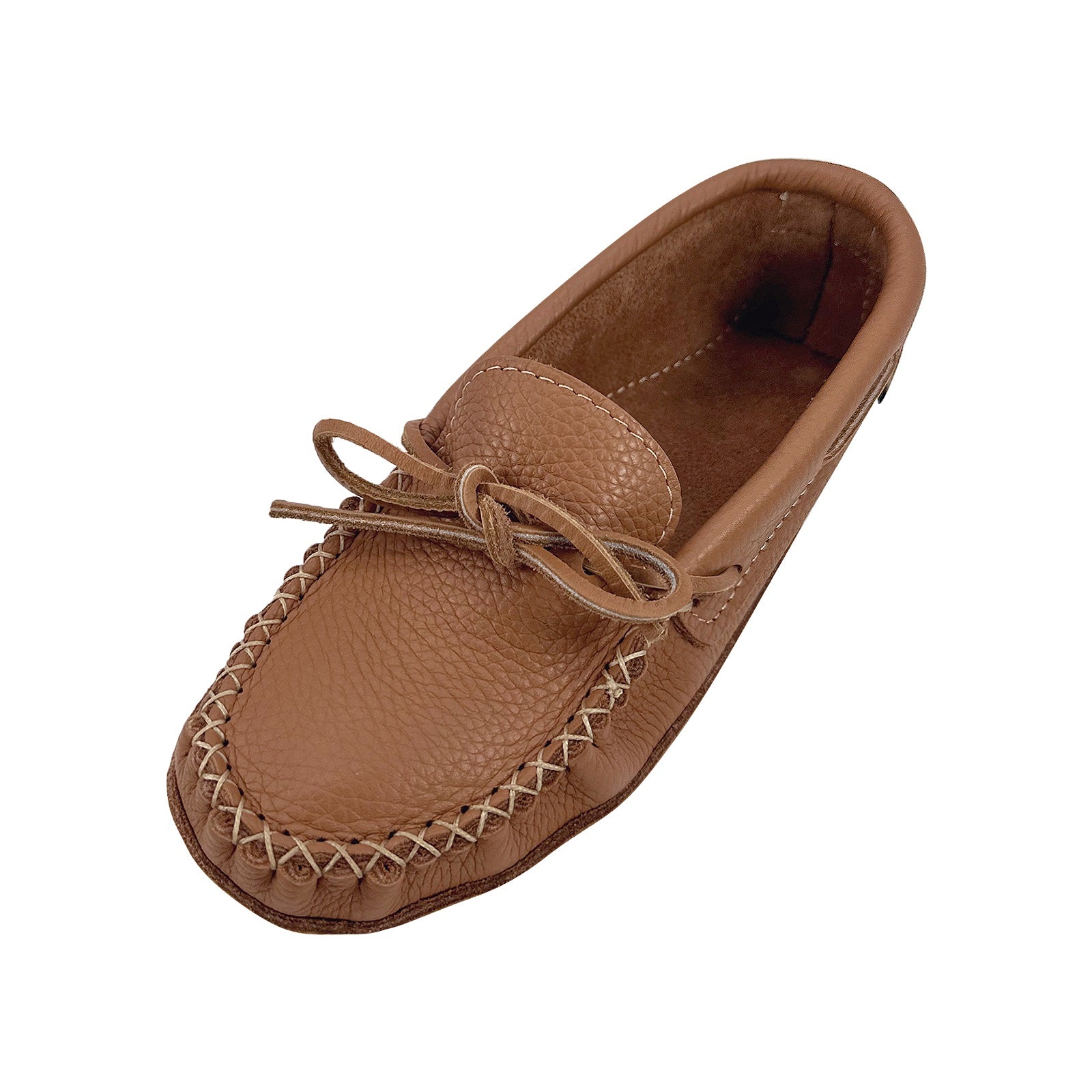 Men's Wide Leather Moccasins - Main Image