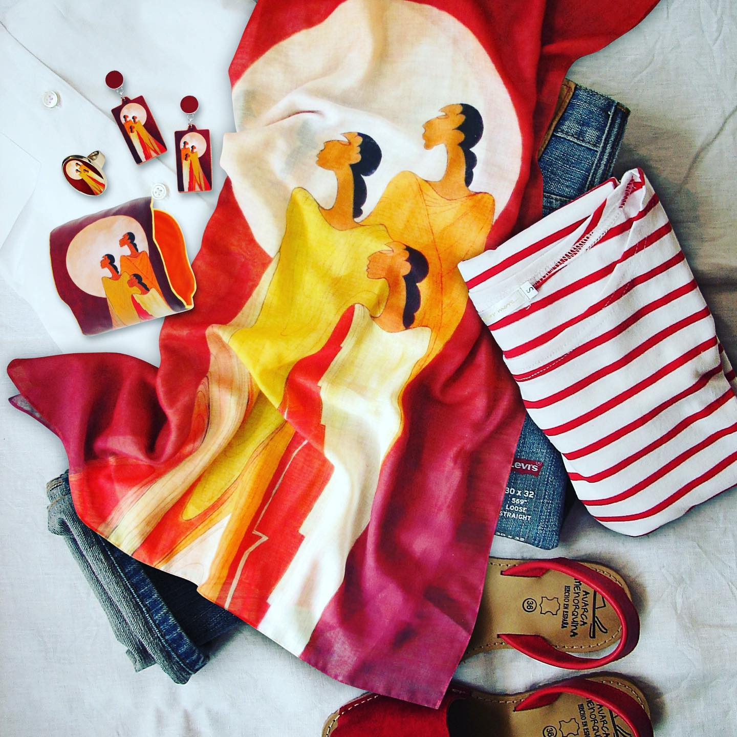 Indigenous Art Eco-Scarf