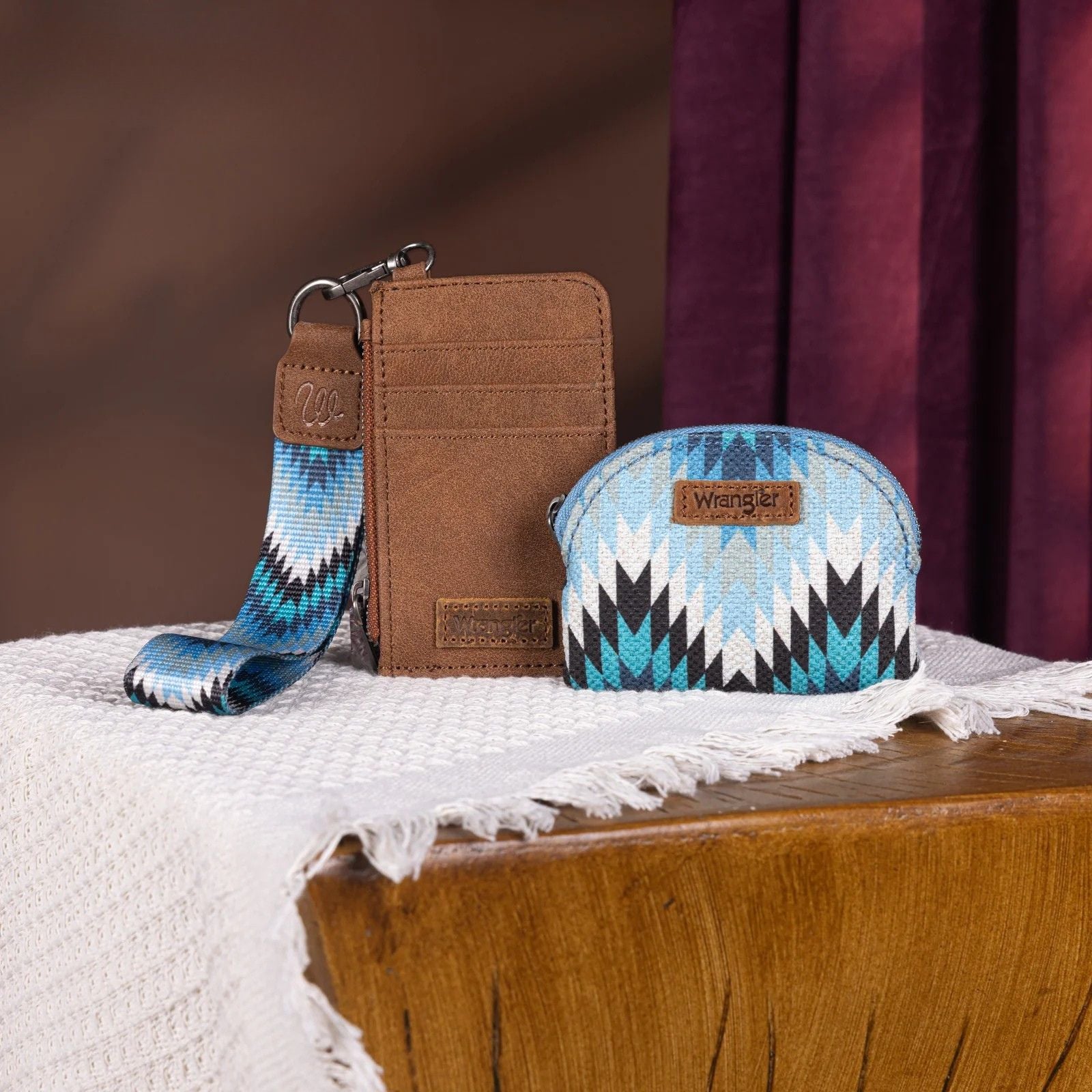 Southwestern Dual Pouch Wristlet