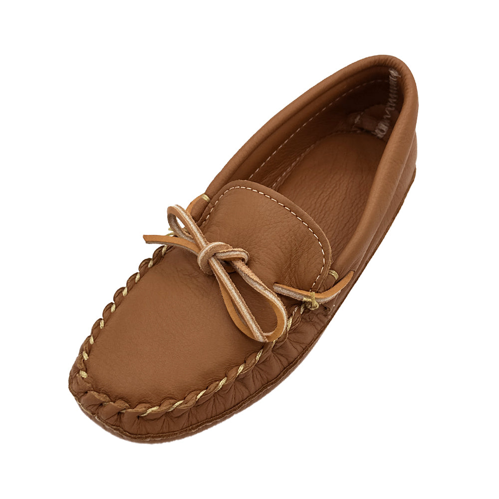 Women's Double Deerskin Leather Moccasins