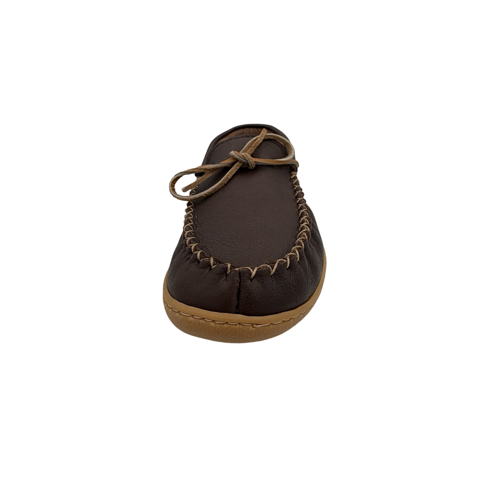 Men's Wide Moose Hide Leather Memory Foam Moccasin Shoes