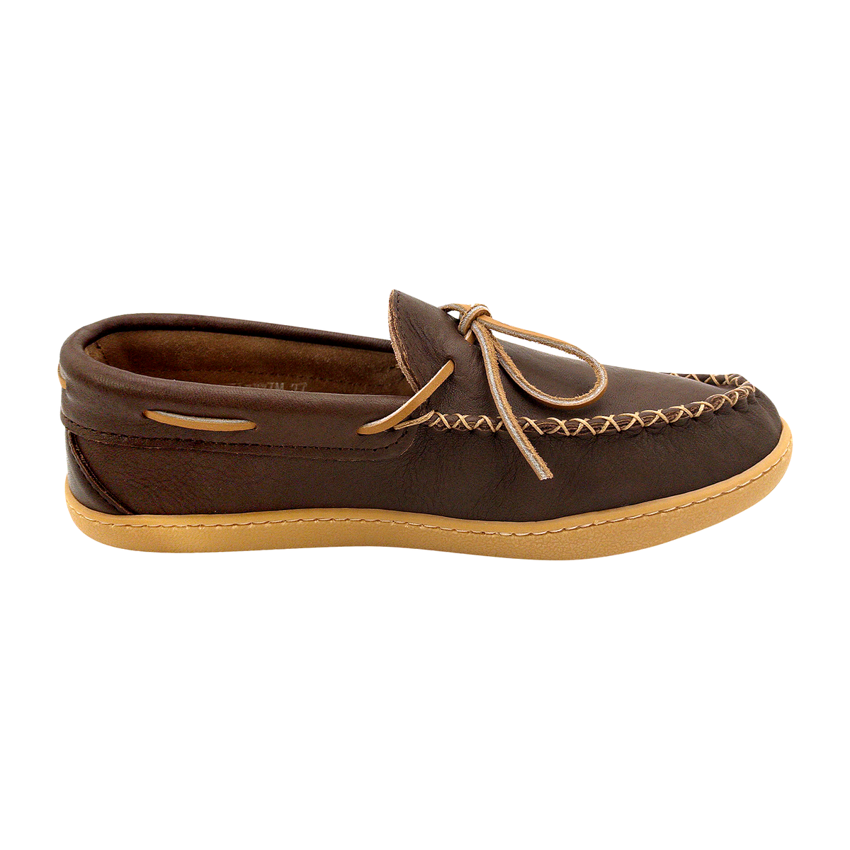 Men's Memory Foam Wide Leather Moccasin Shoes