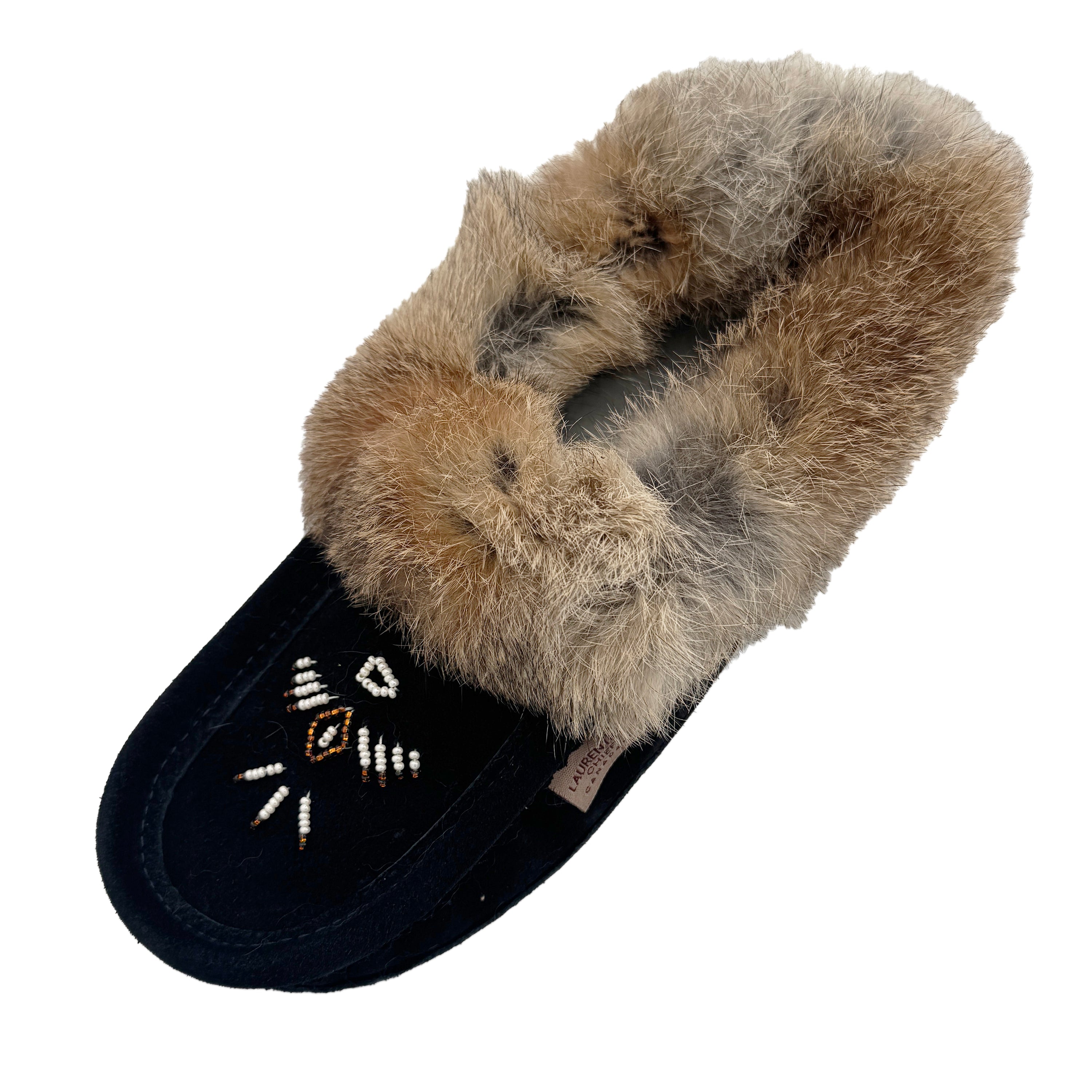 Women's Rabbit Fur Moccasins