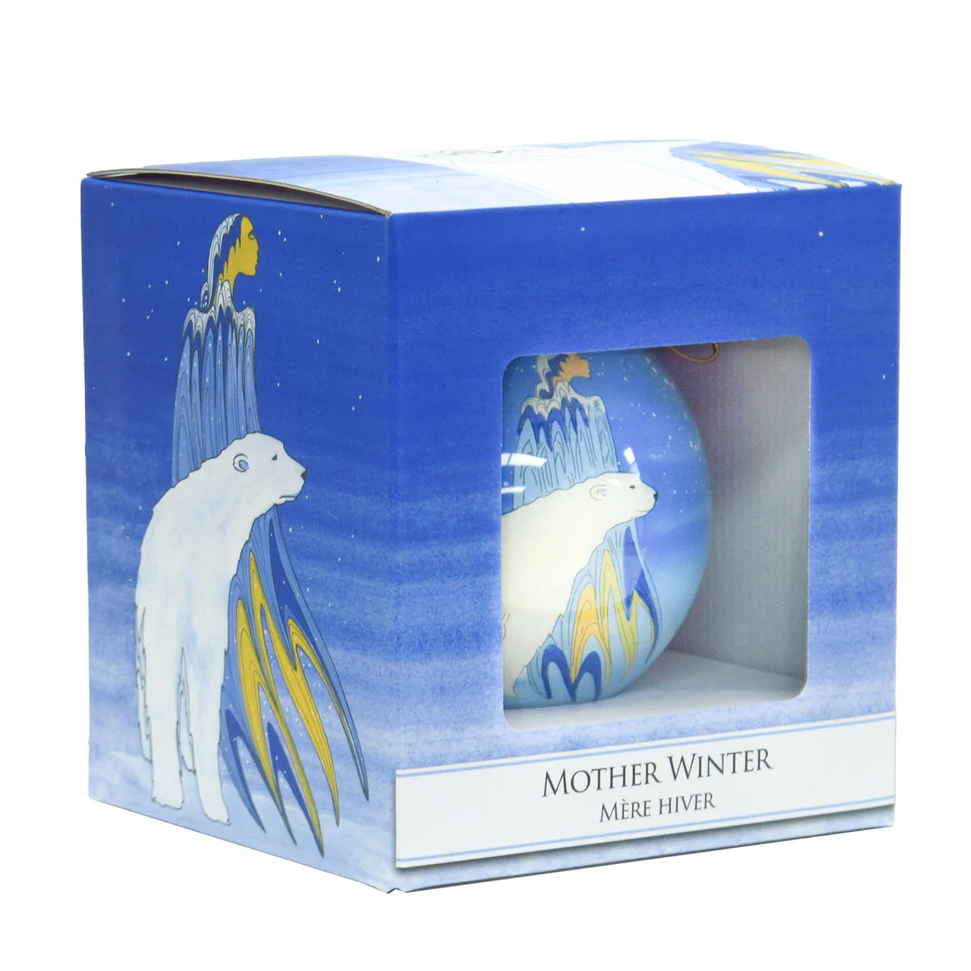 Native American Art Glass Ornament