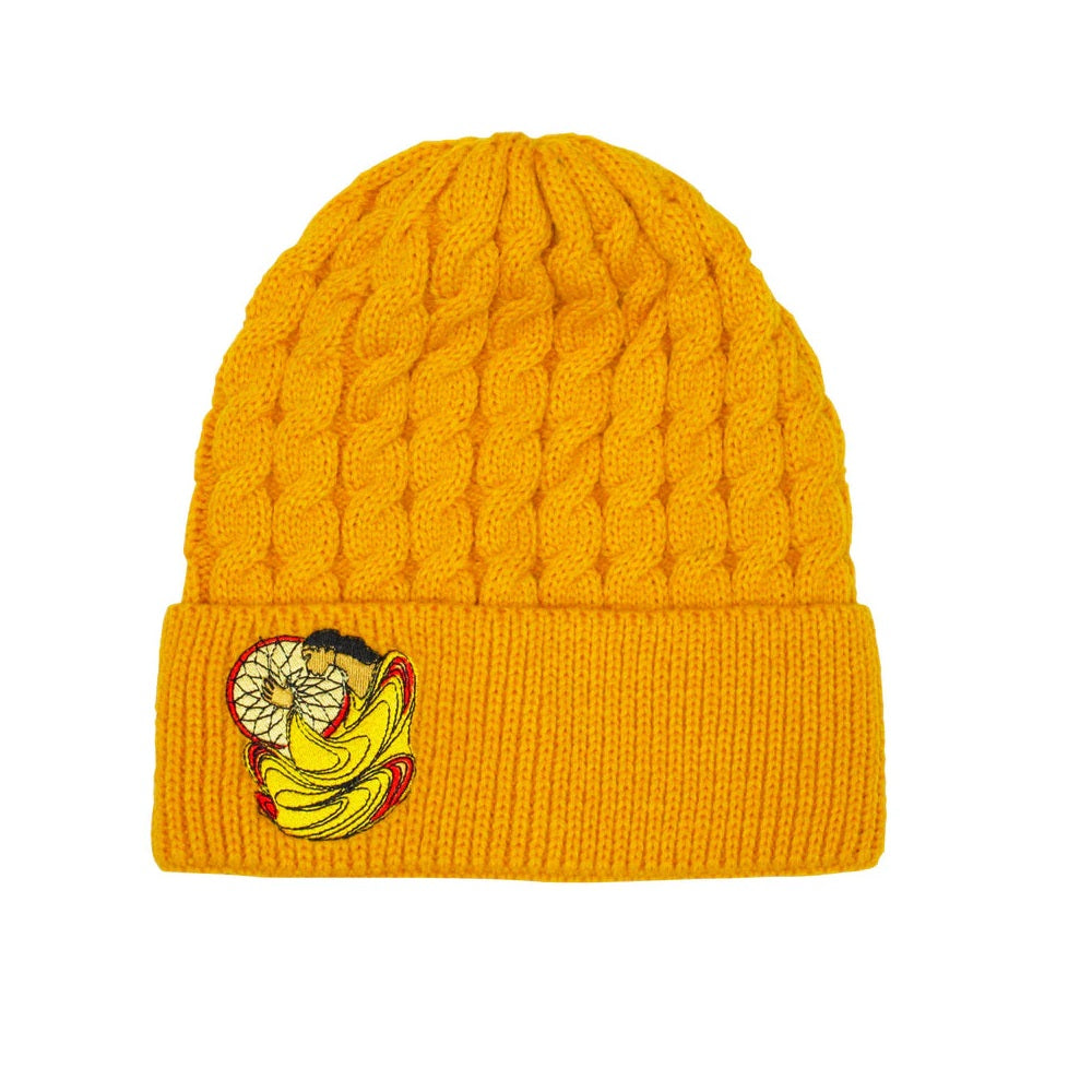 Indigenous Art Embroidered Knitted Hat