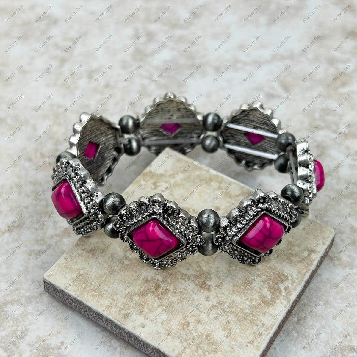 Southwest Vintage Stone Stretch Bracelet