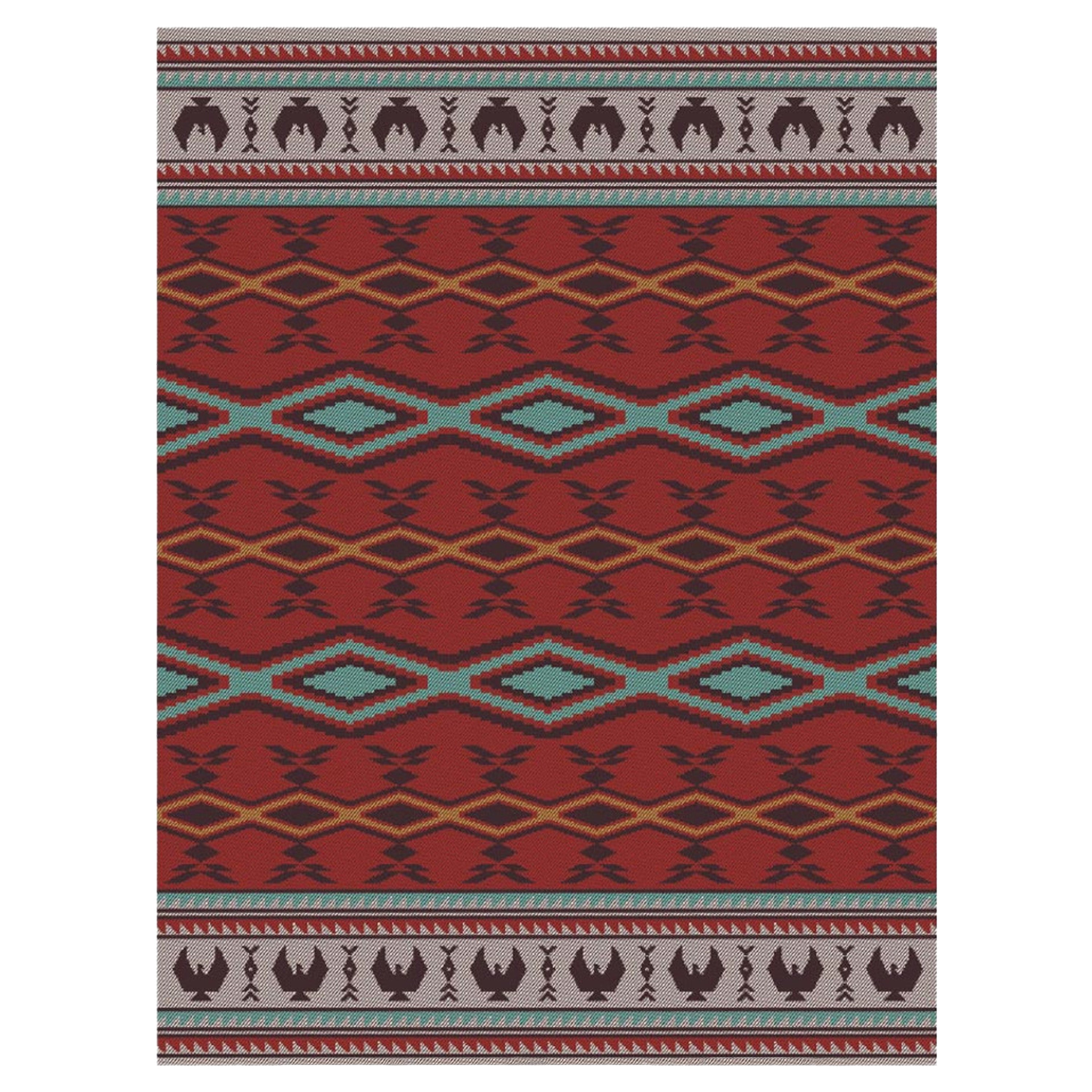 Indigenous Art Woven Blanket