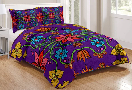Indigenous Art Sherpa Comforter Set