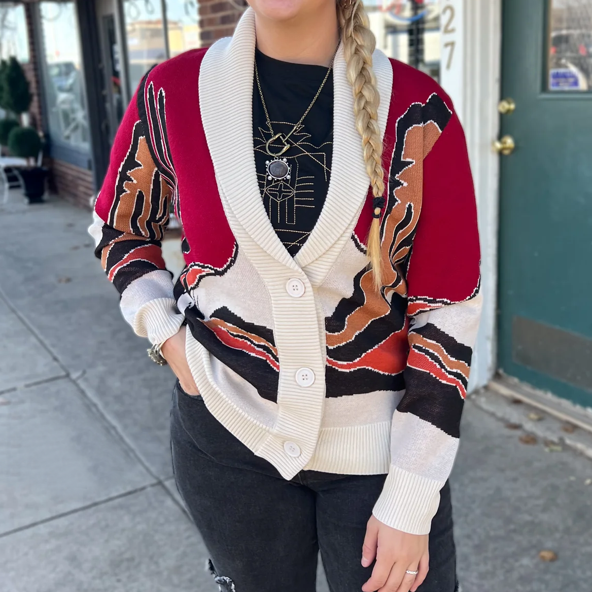 Cowpoke Button-Down Cardigan (Clearance)