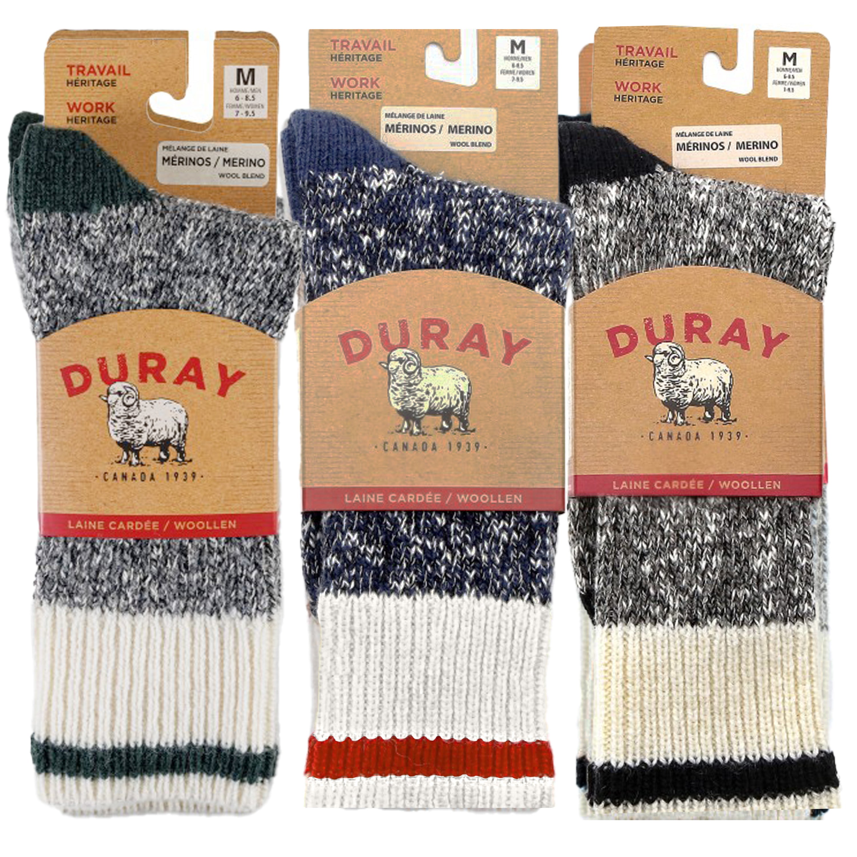 Men's Wool Work Socks (3 Pack)