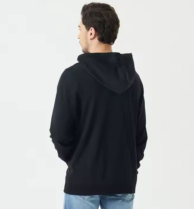 EMF Shielding Silver Fibre Cotton Blend Zip Up Hoodie