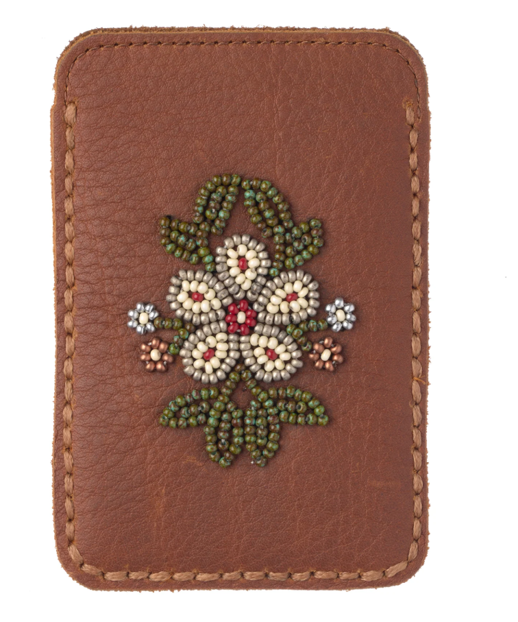 Floret Beaded Card Holder