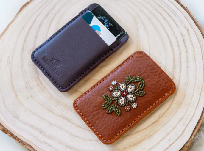 Floret Beaded Card Holder