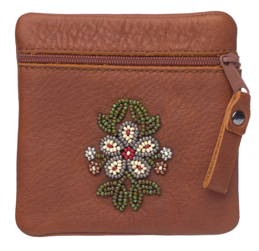 Floret Beaded Coin Purse