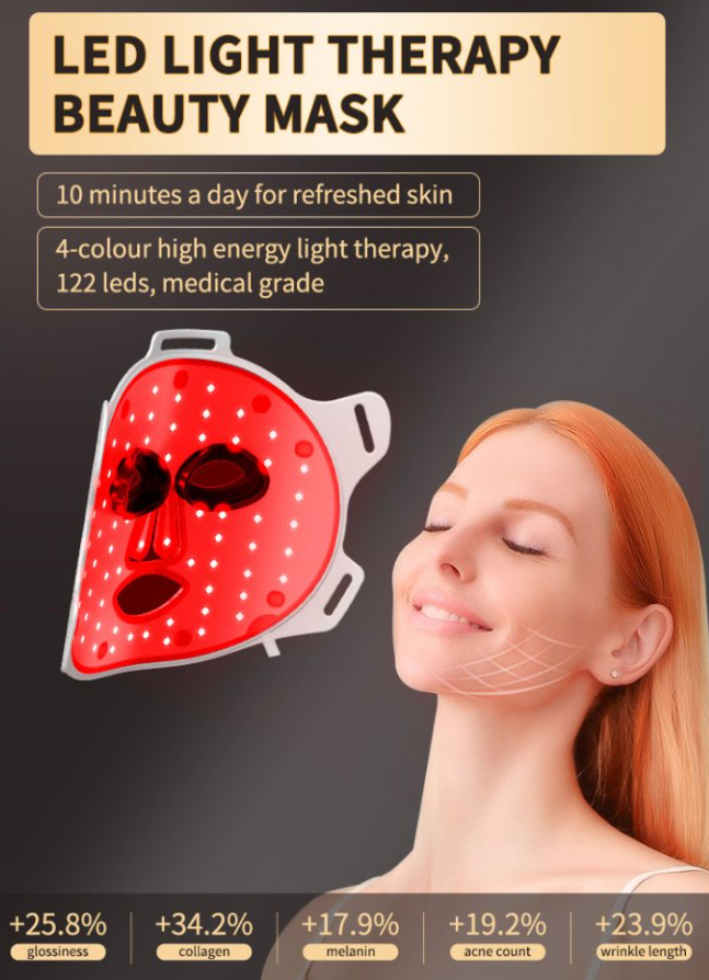 Red Light Therapy LED G15 Silicone Face Mask