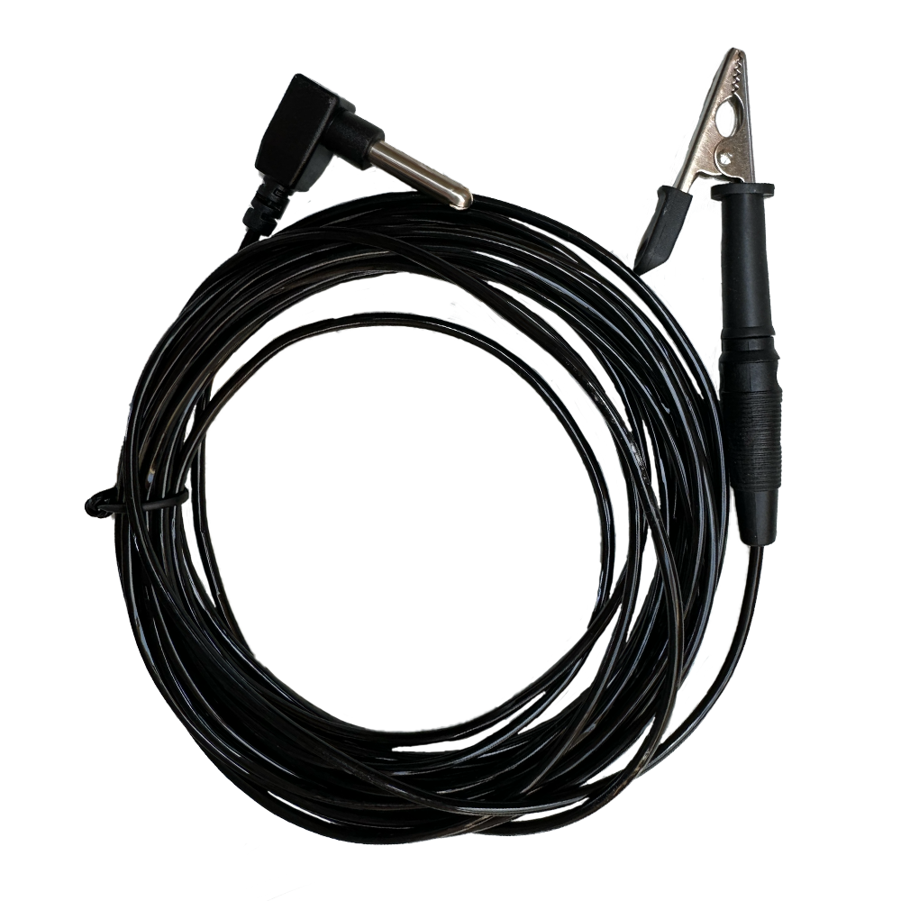 Earthing Grounded Straight Cord with Alligator Clip