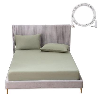 FINAL CLEARANCE ON GREEN Deep Pocket EARTHING Fitted Sheet (DOUBLE ONLY)