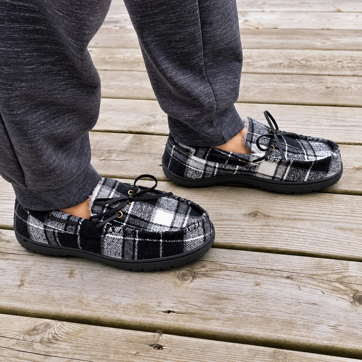 Men's IGOR Tartan Moccasin Slippers - FINAL CLEARANCE - Buy 2, Get 1 FREE