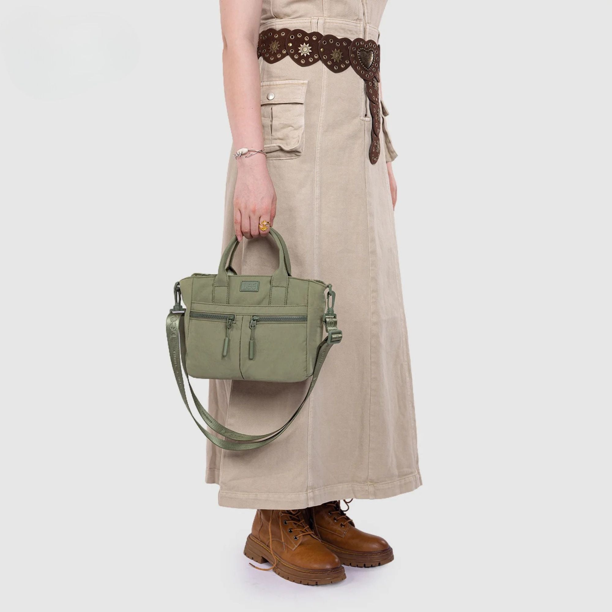 Multi Pocket Small Crossbody Tote
