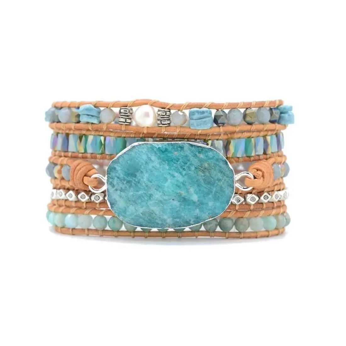 Semi-Precious Stones Wrap Bracelets