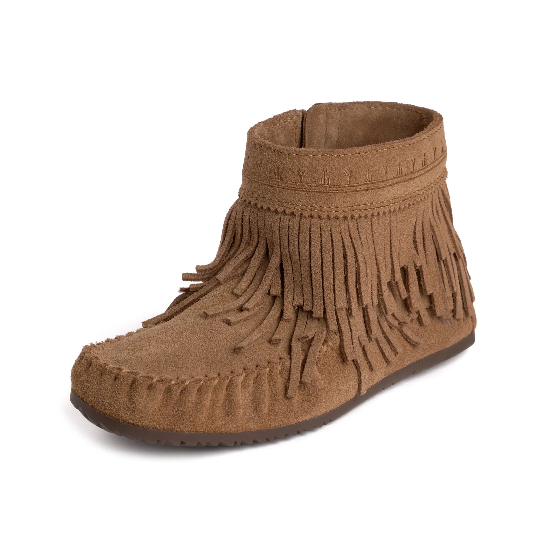 Women's Suede Dancer Ankle Moccasin Boots v2