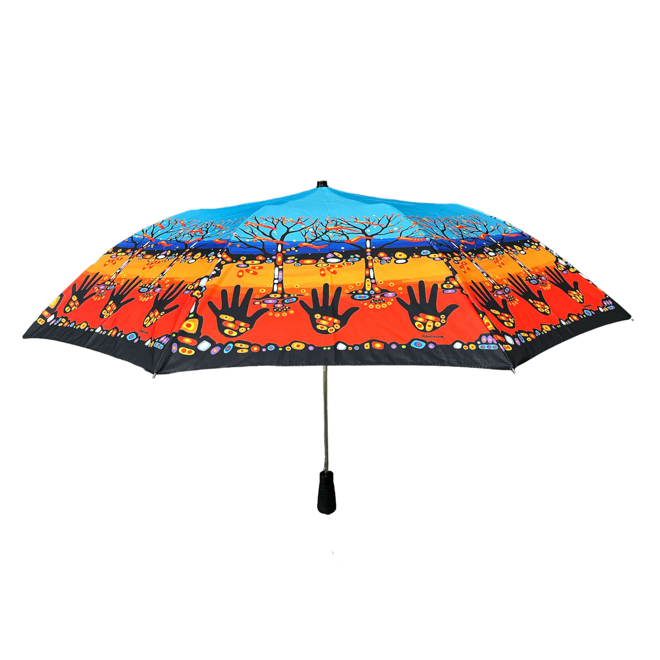 Native American Artist Collapsible Umbrella Printed Canopy Design Native American Artist Collapsible Umbrella Printed Canopy Design