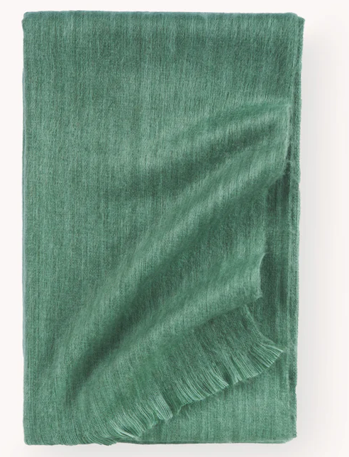 Large Heathered Sage Throw Blanket