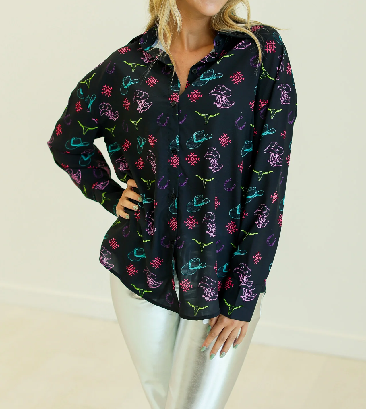 Women's Western Elements Button-Up Top