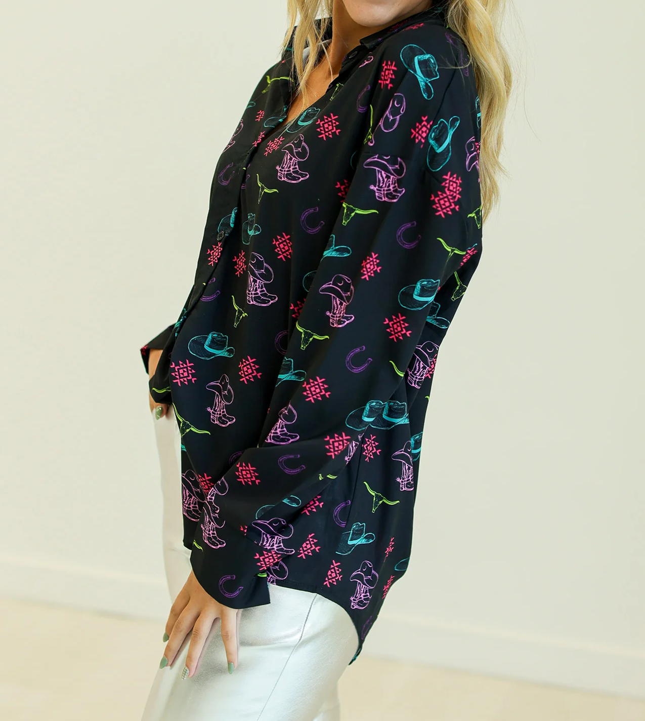 Women's Western Elements Button-Up Top