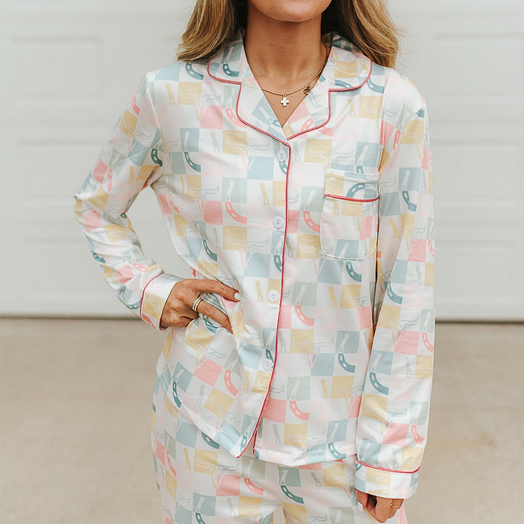Women's Western Printed Pajamas
