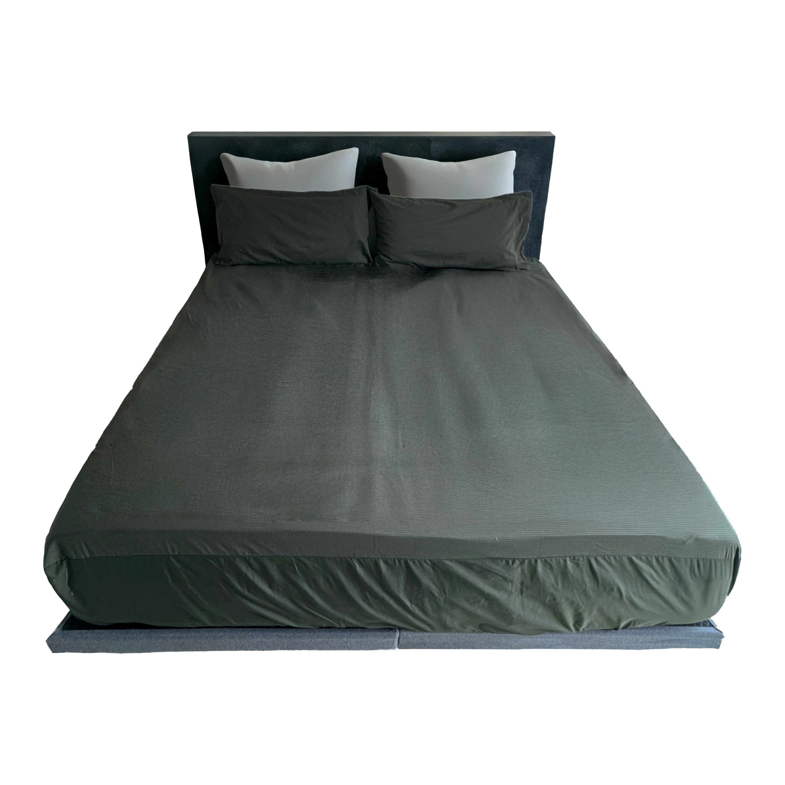 Forest Green Cotton Fitted Earthing Sheets