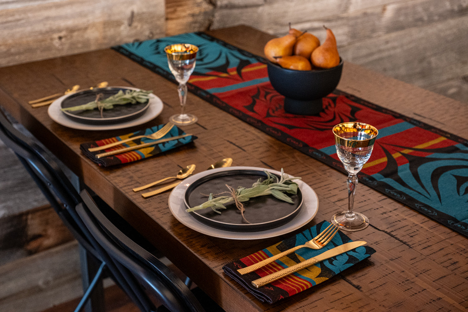 Indigenous Art Table Runner & Napkins Sets
