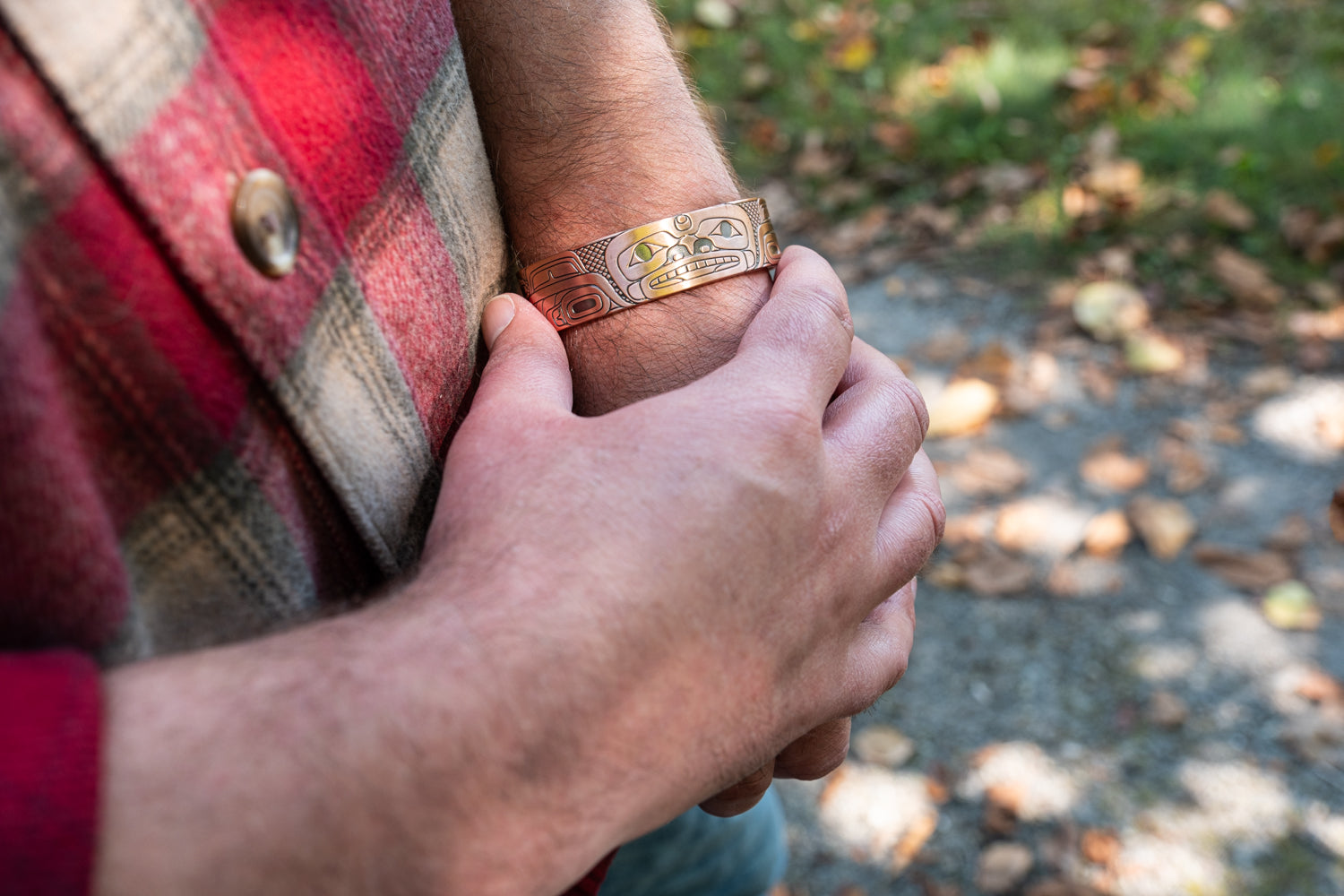 Indigenous Art Copper Bracelets