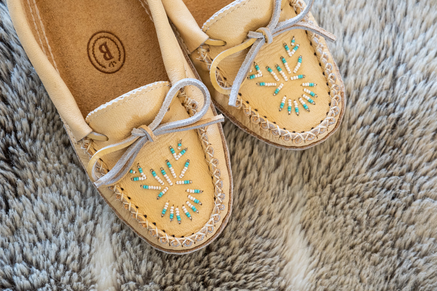 Women's Beaded Moose Hide Moccasins