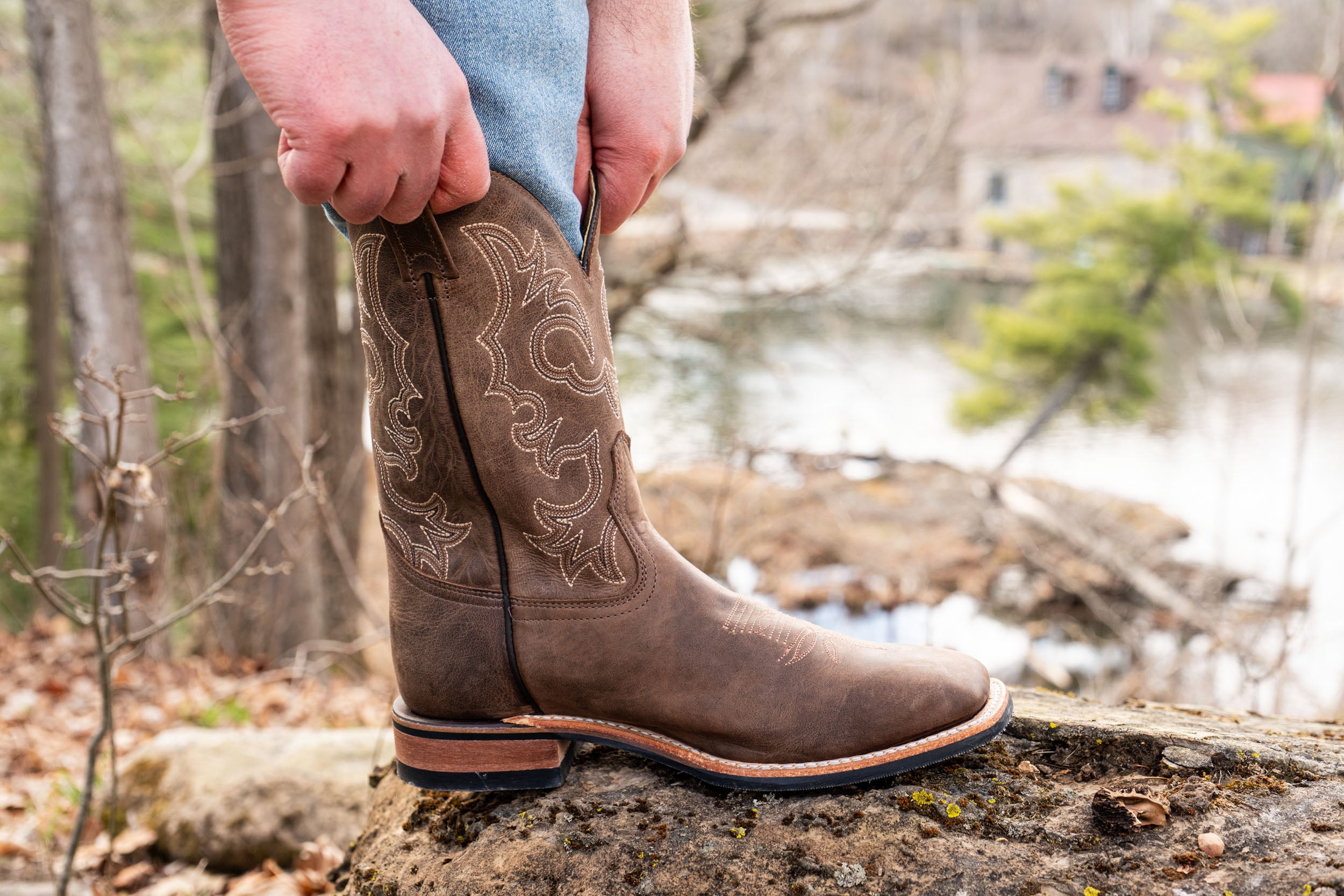 Men's Brahma Roper Cowboy Boots