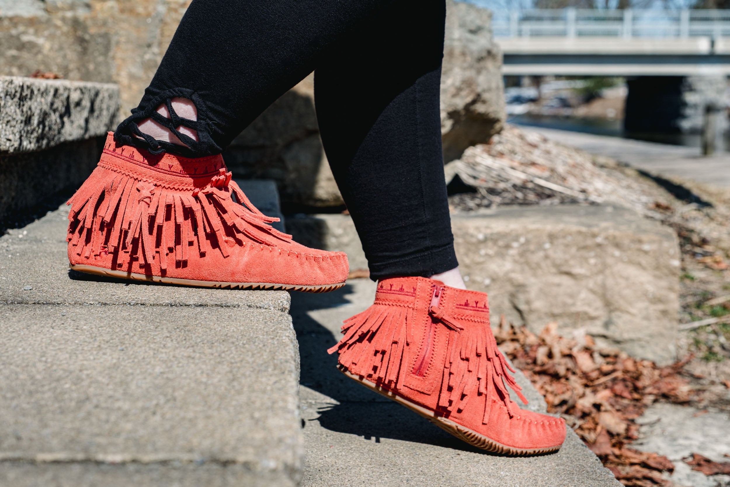 Women's Suede Dancer Ankle Moccasin Boots