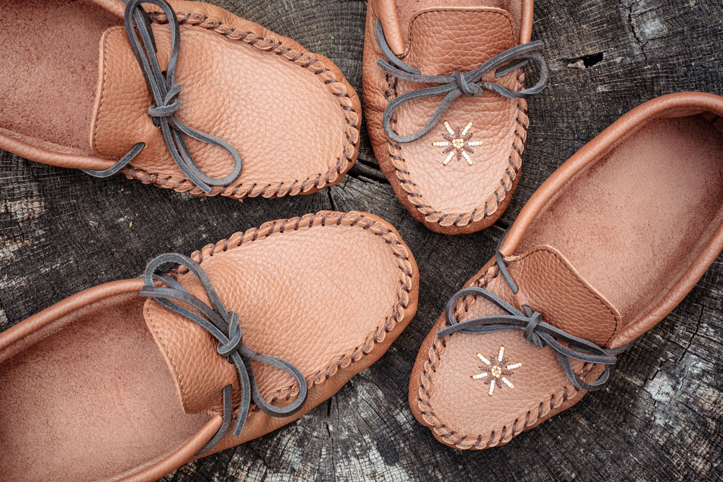 Men's Elk Hide Leather Earthing Moccasins (Limited Edition)