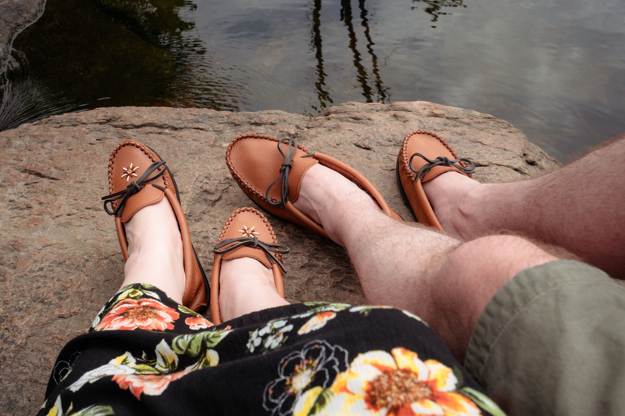 Women's Beaded Elk Hide Moccasin Shoes (Limited Edition)