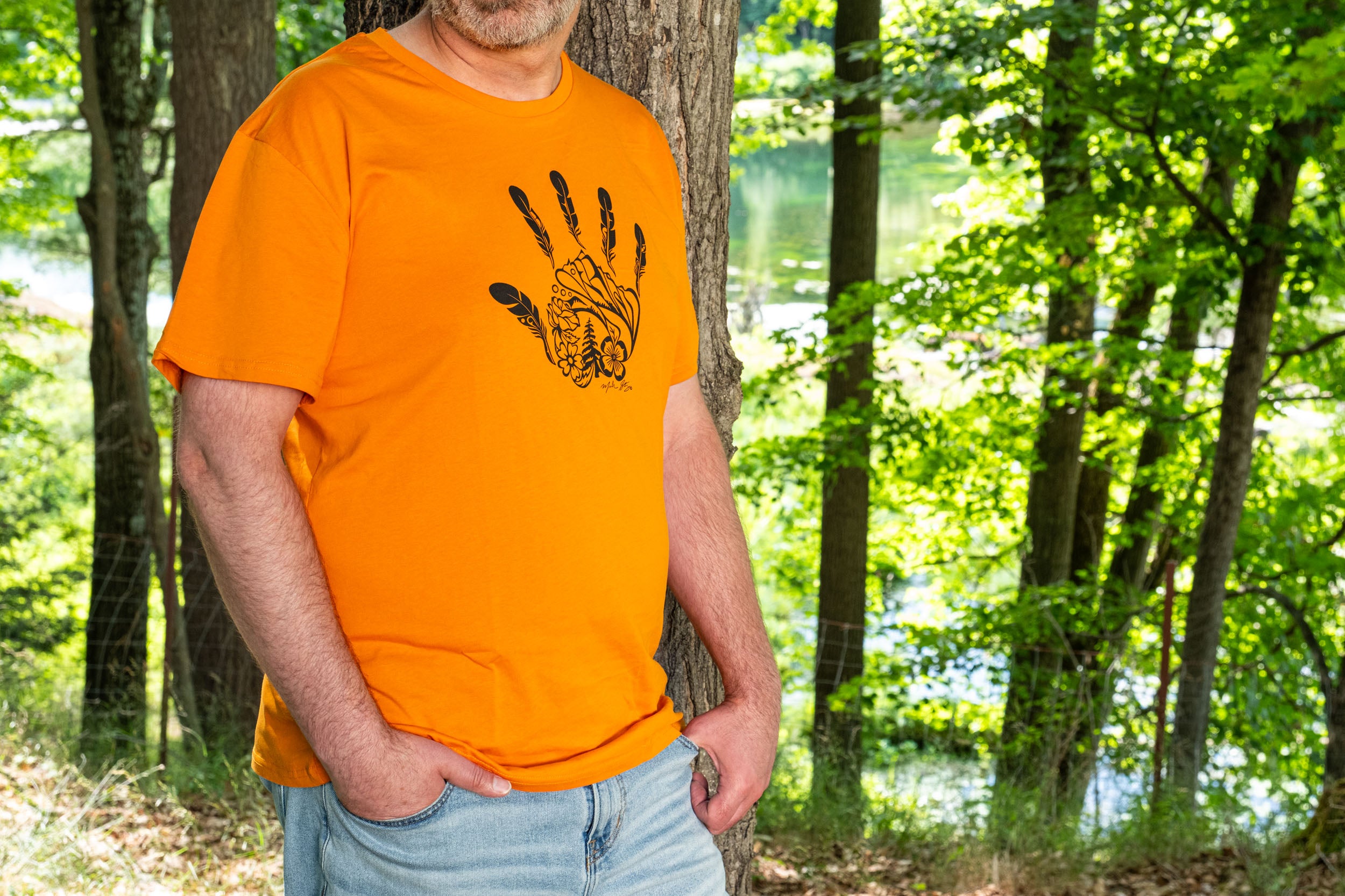 Indigenous Art Gitxsan Hand T-Shirt