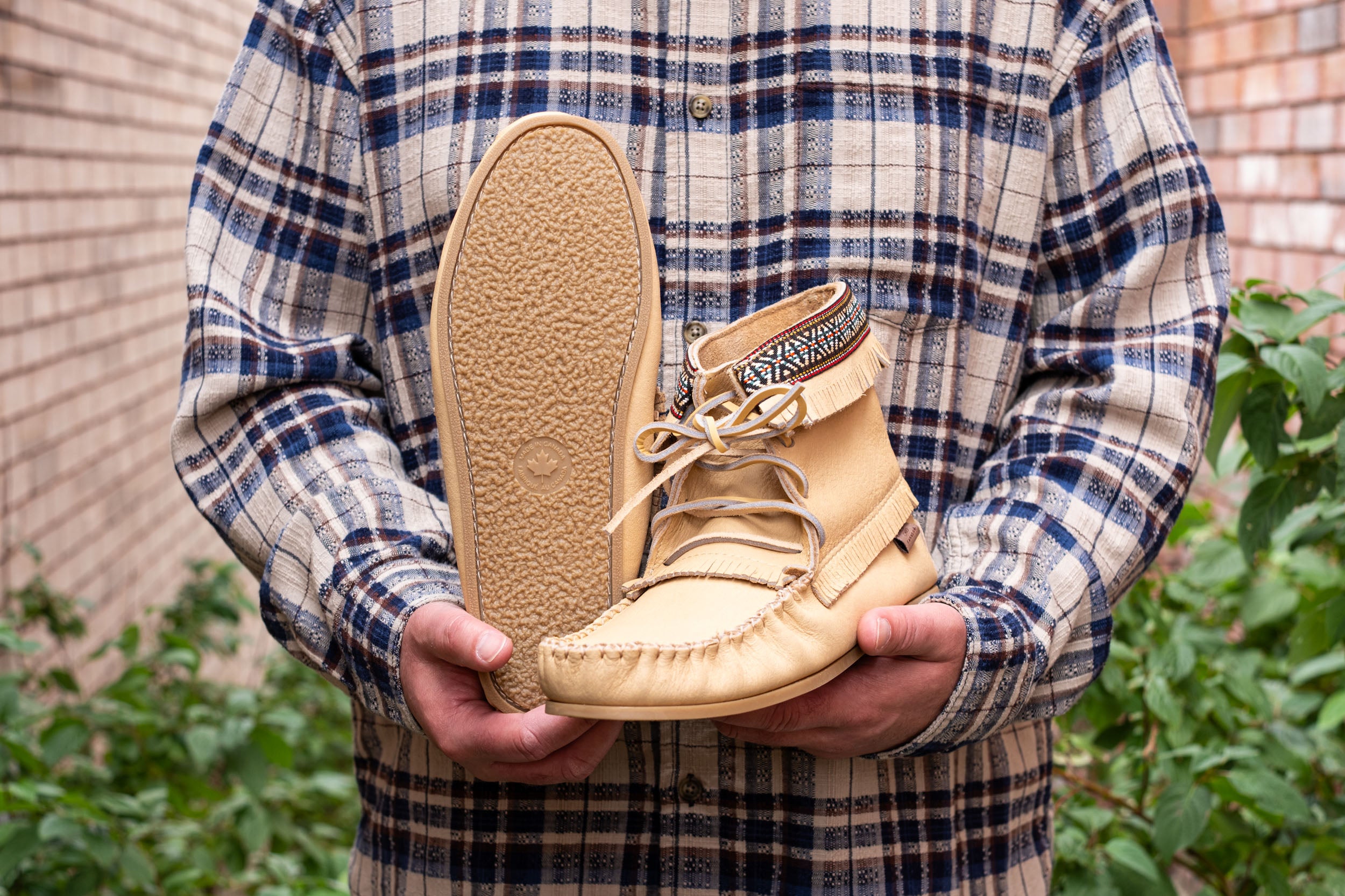 Men's Ivory Moccasin Boots (Limited Edition)