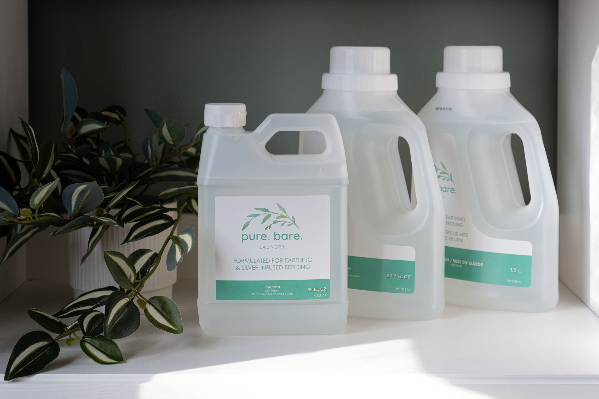 pure. bare. Silver-Safe Earthing Laundry Detergent