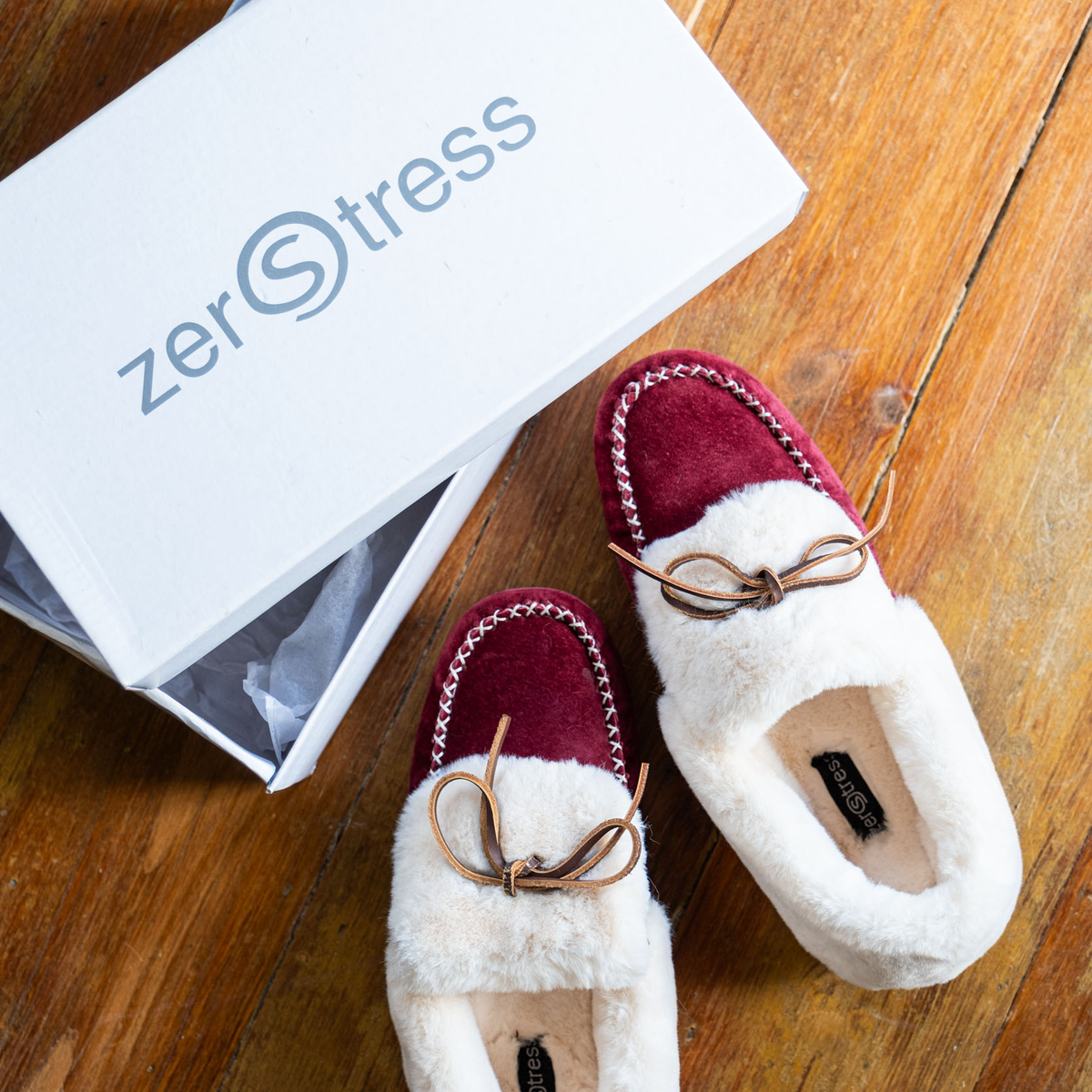 Youth Lynette Lined Suede Moccasin Slippers with Rubber Soles FINAL CLEARANCE YOUTH 3 ONLY