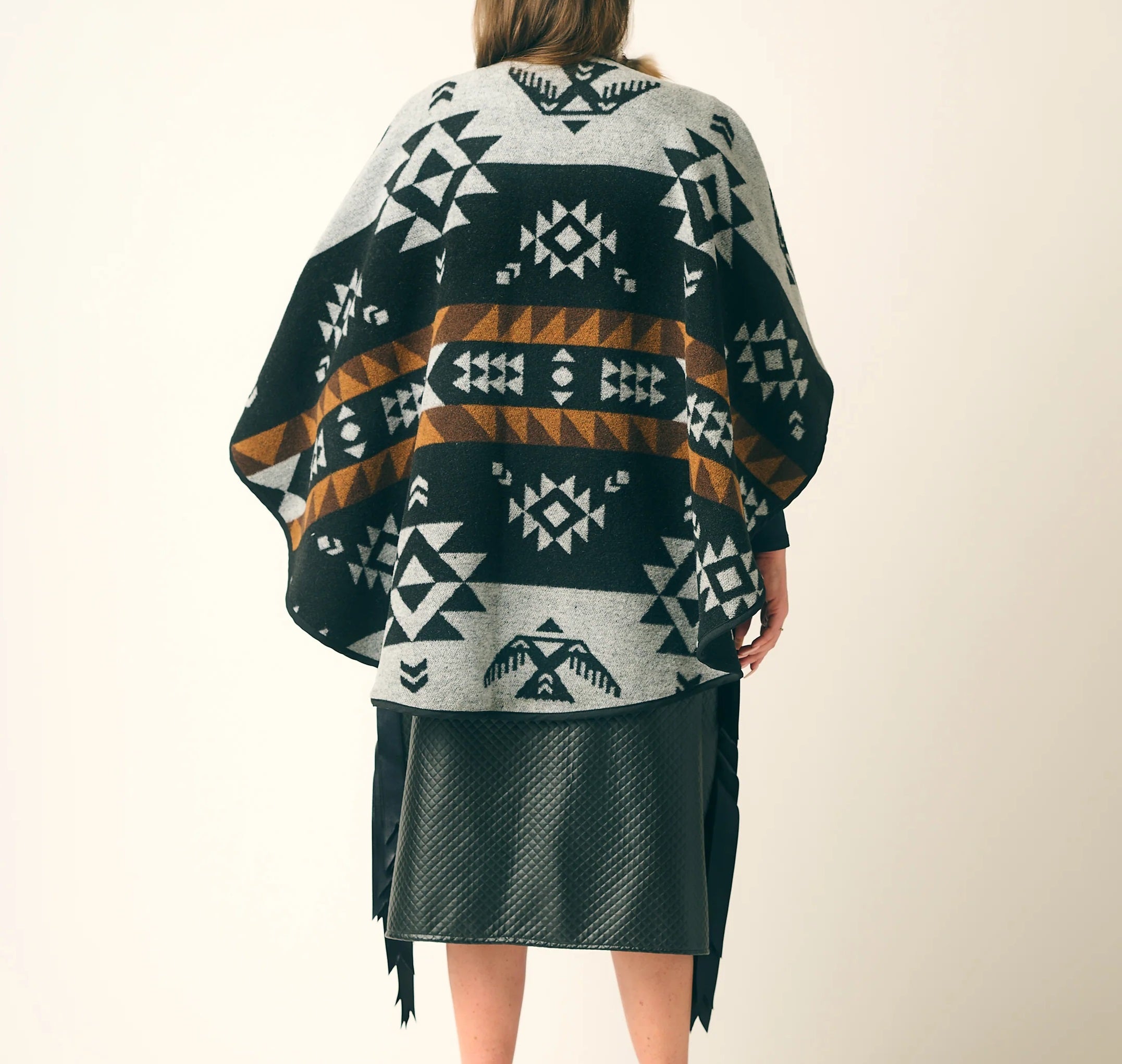 Indigenous Design Reversible Shawl