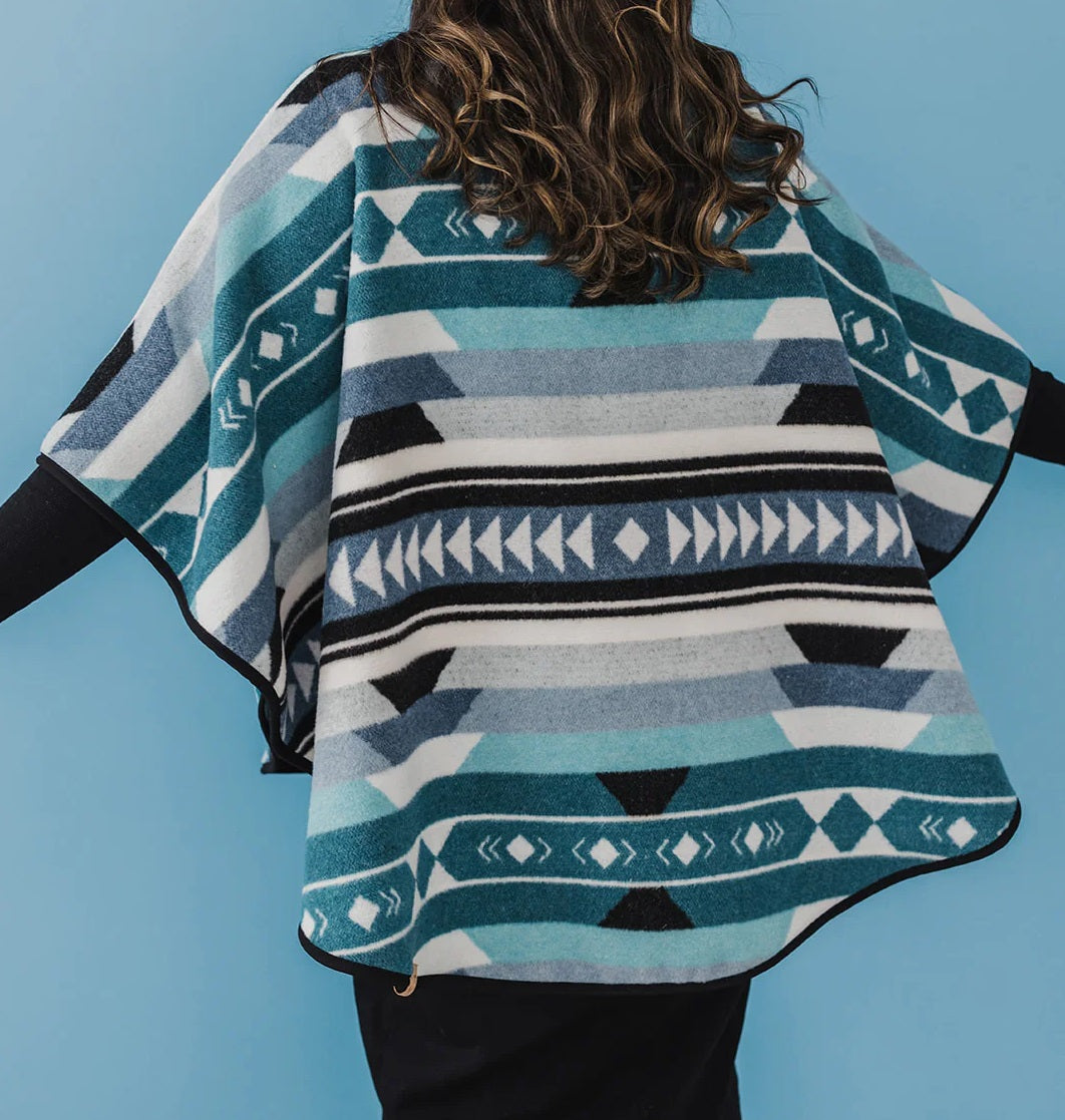 Indigenous Design Reversible Shawl