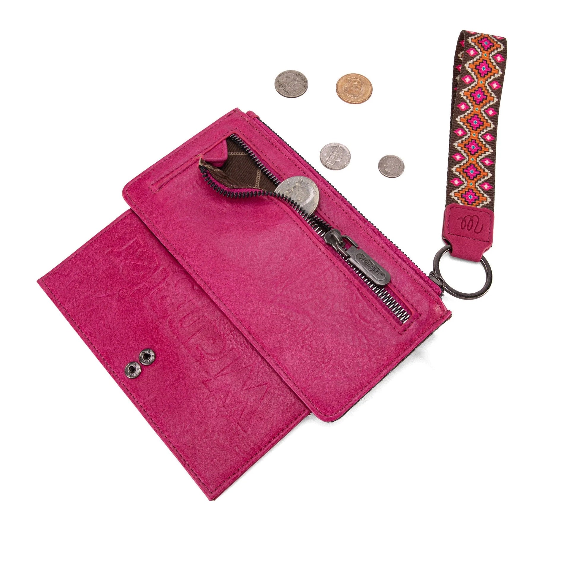 Aztec Print Bi-Fold Wallet Wristlet