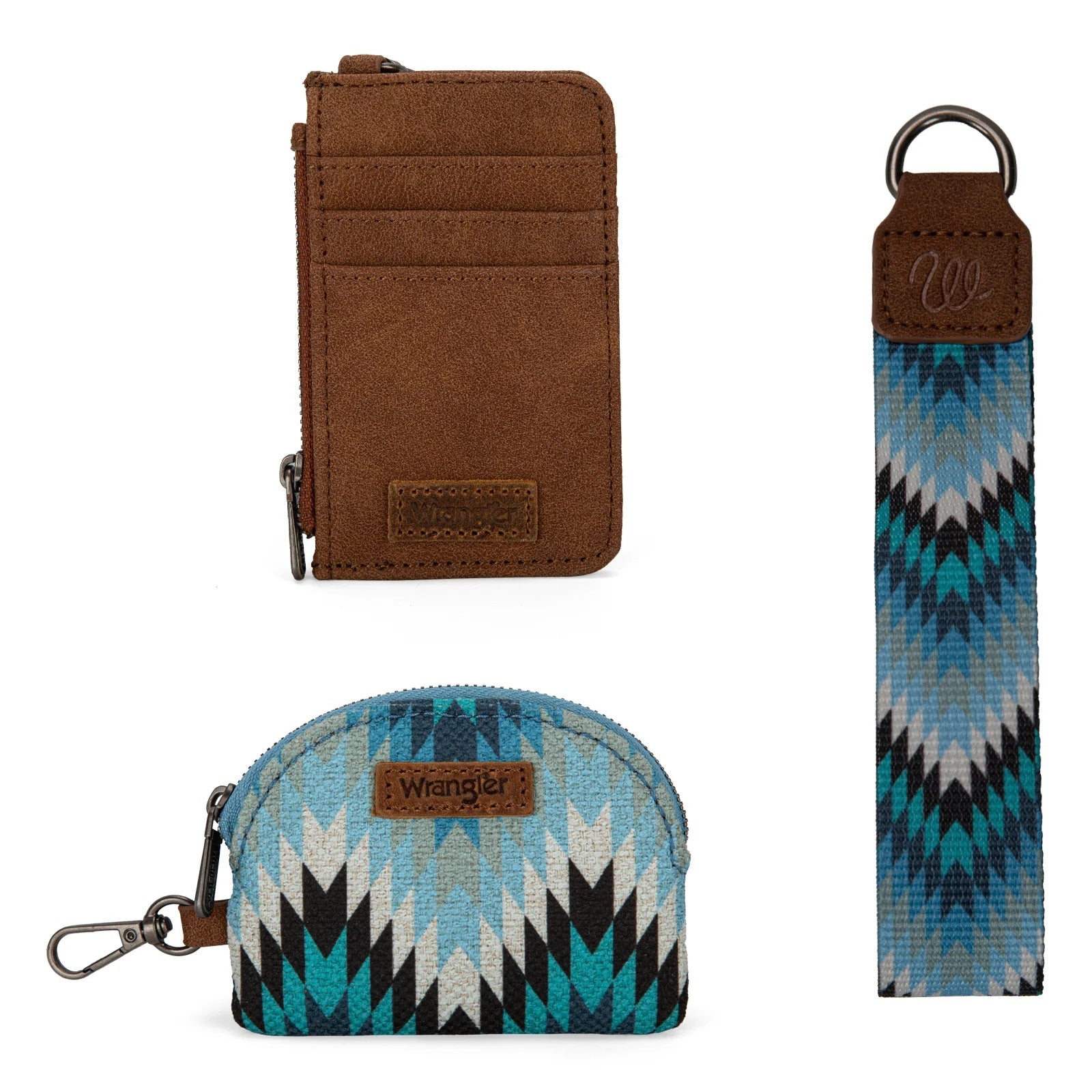 Southwestern Dual Pouch Wristlet