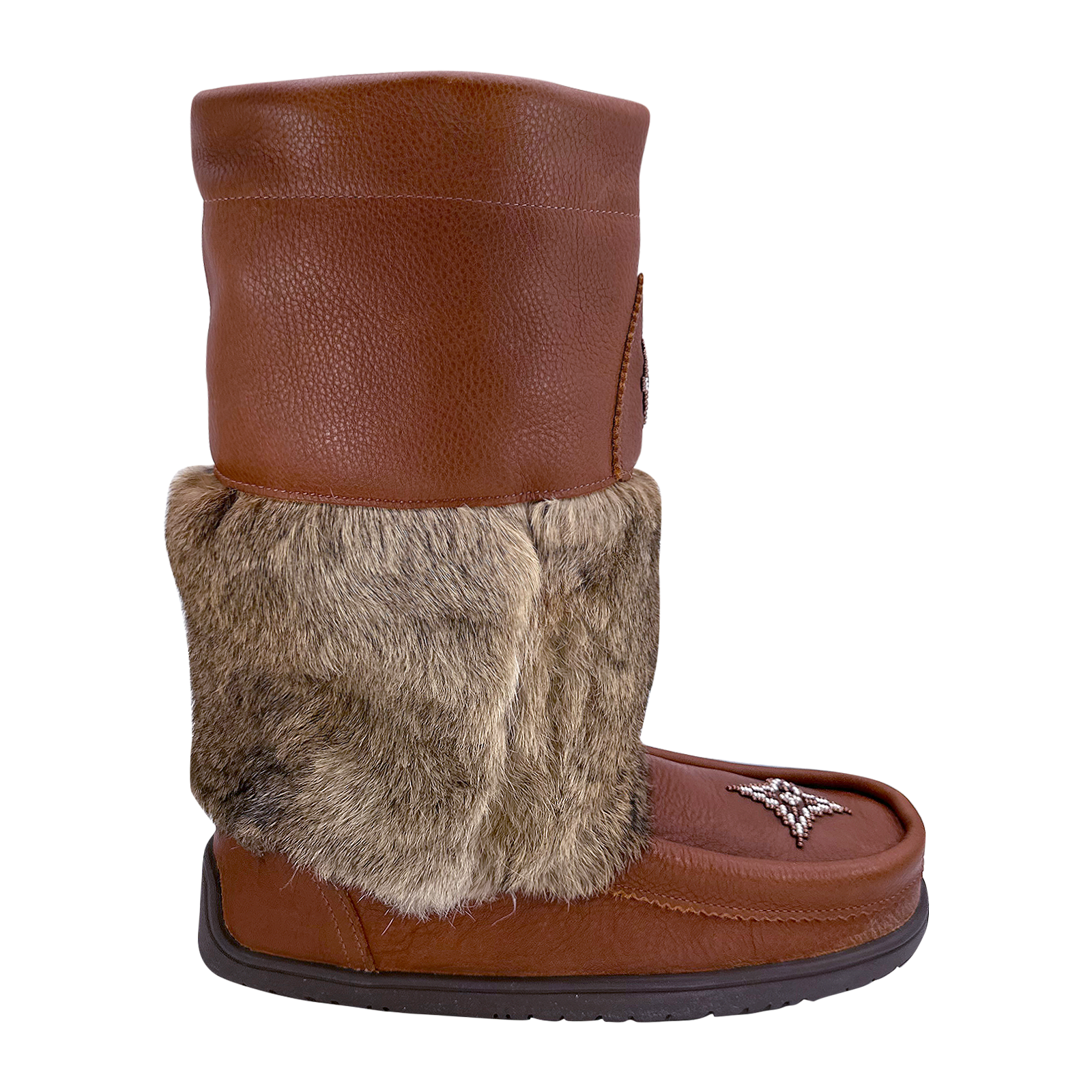 Women's Snowy Owl Waterproof Grain Leather Mukluk Boots
