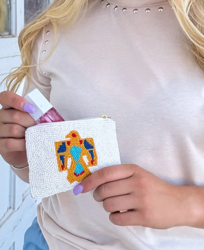 Southwestern Beaded Cosmetic Bag