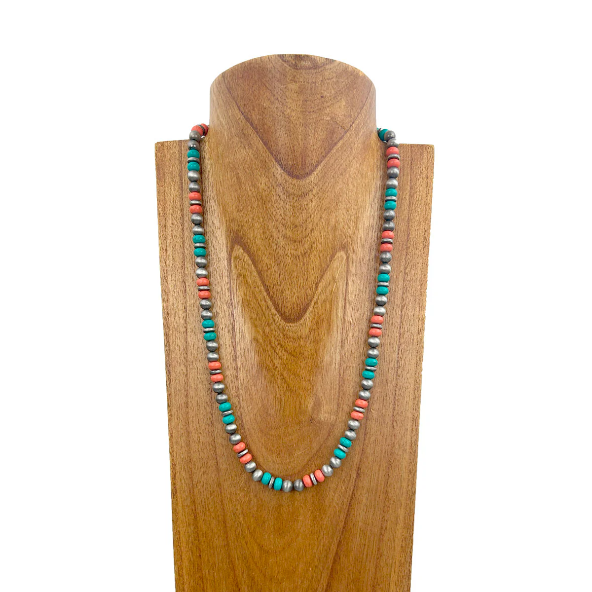 Navajo Pearl Multi-Stone Bead Necklace
