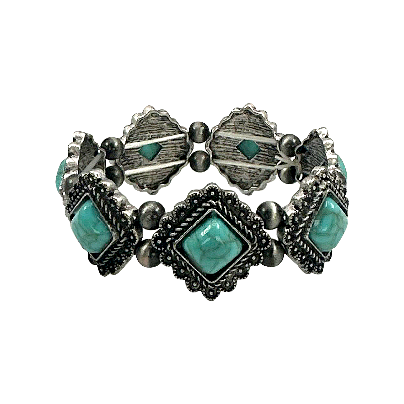 Southwest Vintage Stone Stretch Bracelet